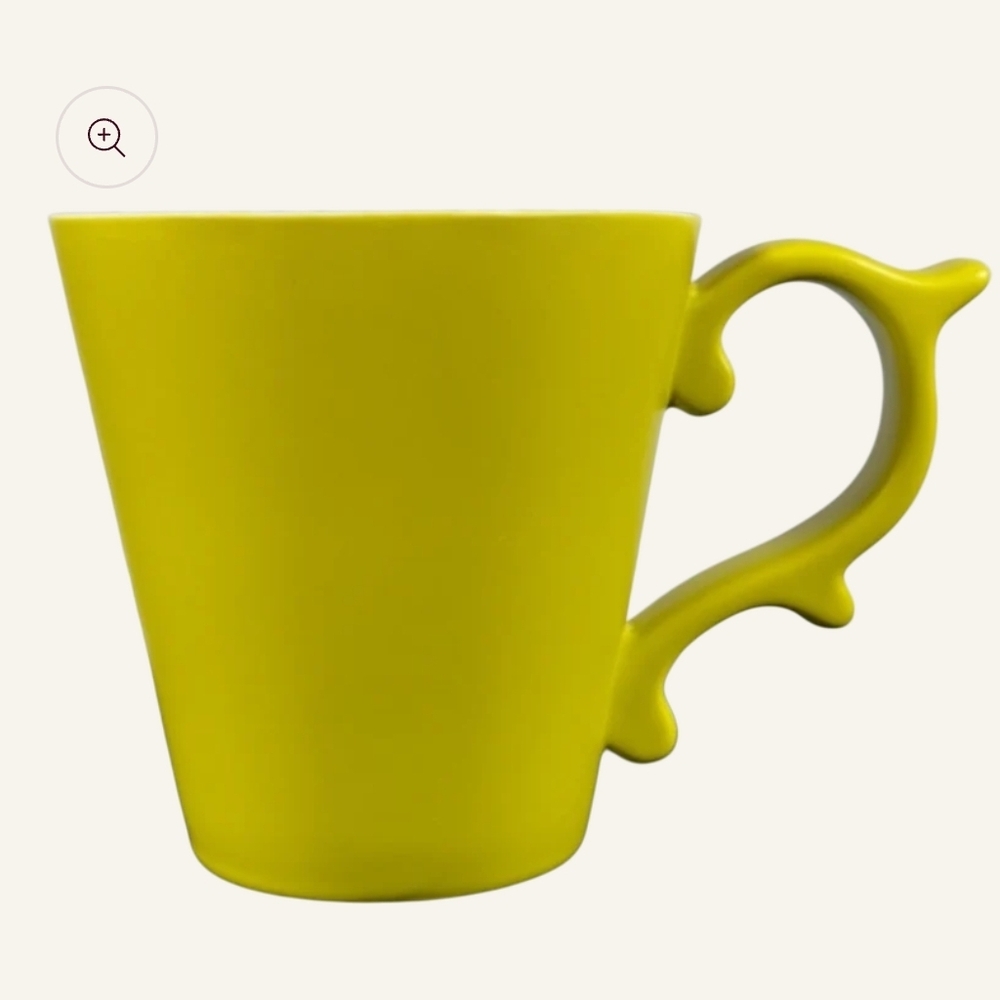 TAZORococo Scroll Handle Chartreuse Mug 2012 Starbucks Tazo